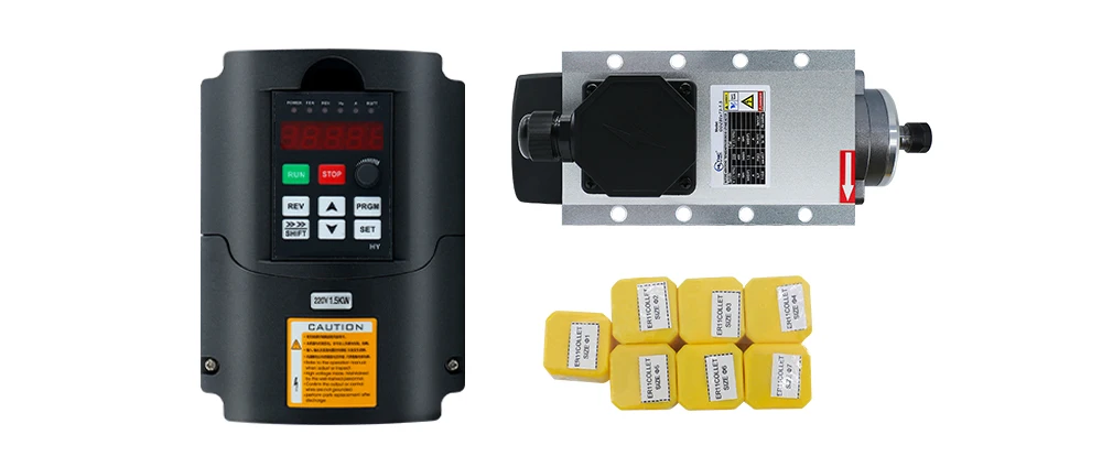 Air Cooled 1.5Kw Spindle Motor Inverter 110V - HLTNC 1.5kw Flash air Cooled Spindle