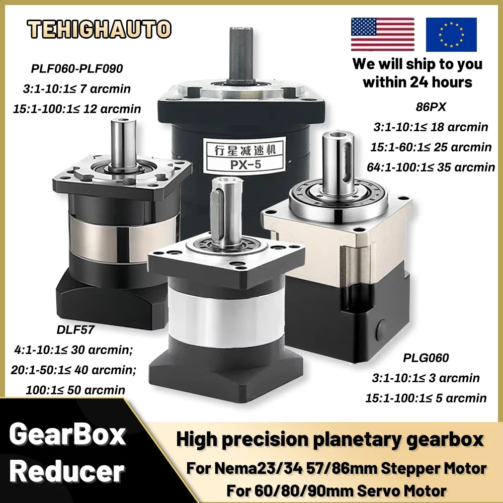 6.35/8/11/14Mm Input Planetary - огляд і ціна Planetary Gearbox Reducer Nema 23 34
