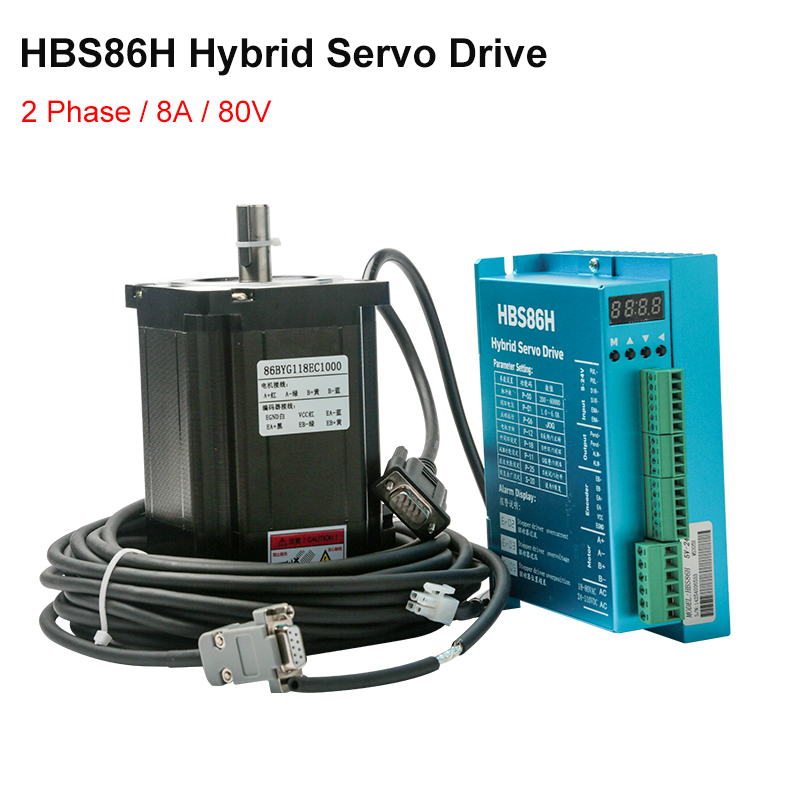 HBS860H Hybrid Servo Driver AC - огляд і ціна Hybrid Servo Driver Nema 34 8.5Nm