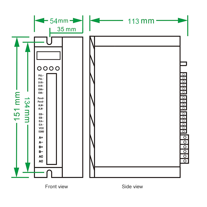 HBS860H Hybrid Servo Driver AC - огляд і ціна Hybrid Servo Driver Nema 34 8.5Nm
