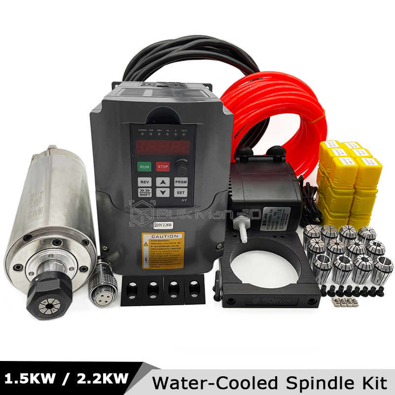 2.2KW/1.5KW 400Hz 24000RPM Wat - огляд і ціна 2.2Kw Water Cooled Spindle Kit Vfd