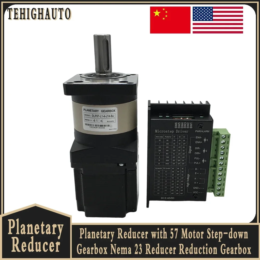 Planetary Gearbox 57 Motor TB6 - огляд і ціна Nema 23 Closed Loop Stepper Motor Driver Kit