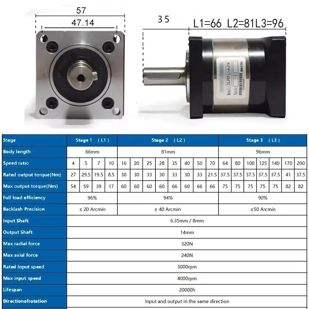 Planetary Gearbox 57 Motor TB6 - огляд і ціна Nema 23 Closed Loop Stepper Motor Driver Kit