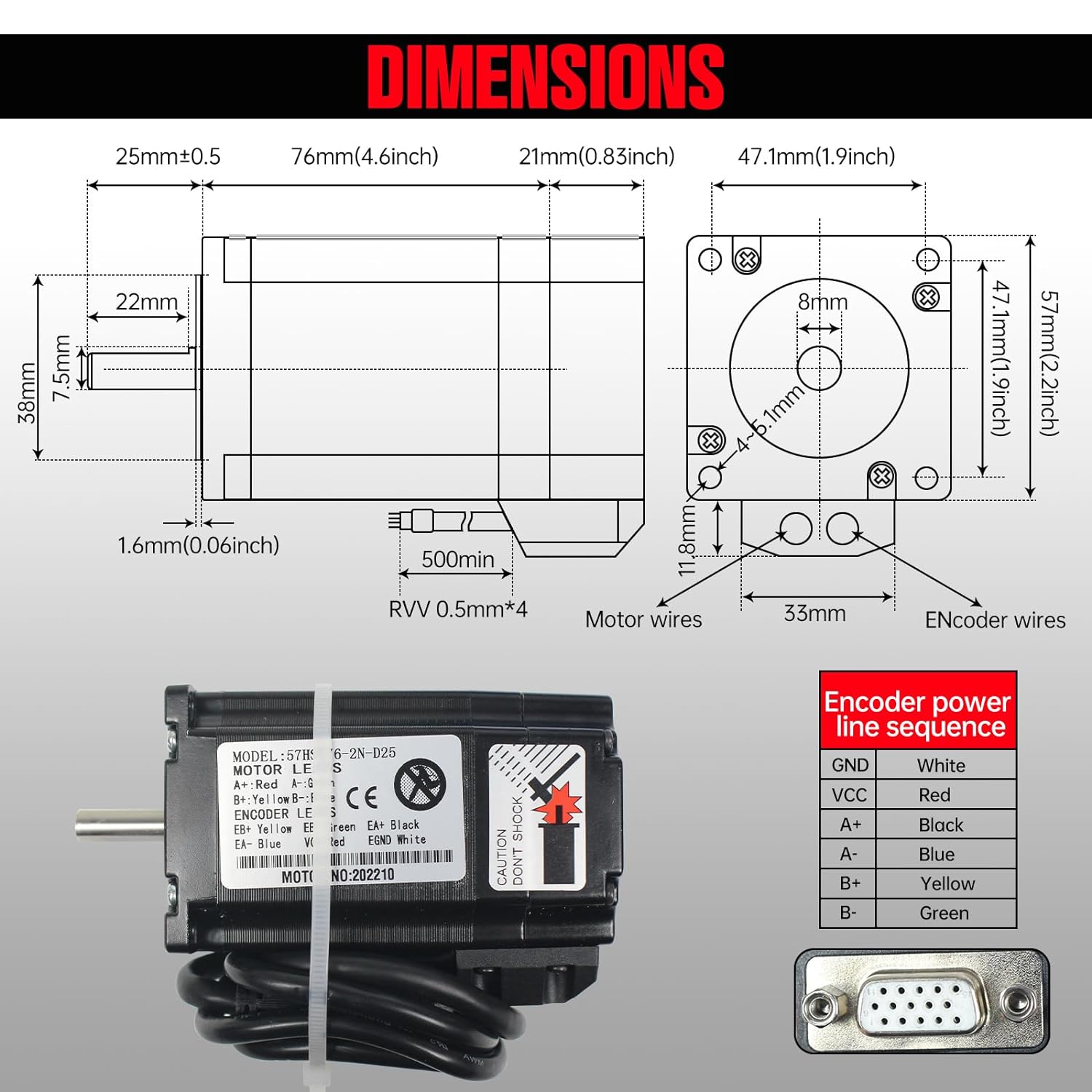 【EU】 2N.m Nema23 Closed Loop S - огляд і ціна Nema 23 Closed Loop Stepper Motor Driver Kit