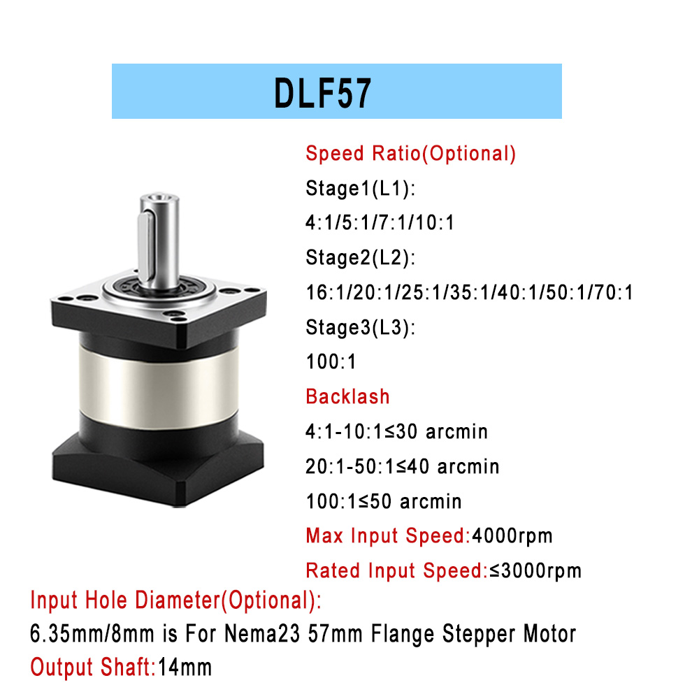 Planetary Reducer 57/86mm Step - огляд і ціна Planetary Gearbox Reducer Nema 23 34