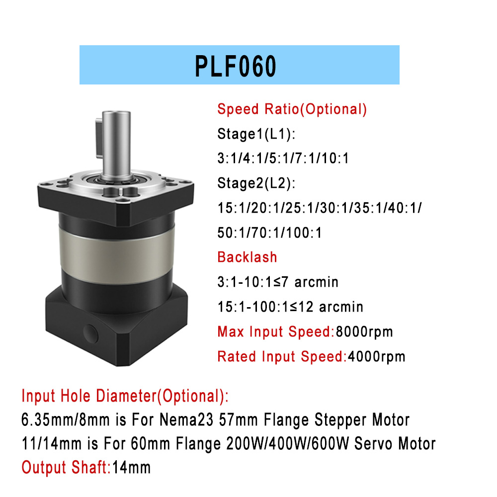 Planetary Reducer 57/86mm Step - огляд і ціна Planetary Gearbox Reducer Nema 23 34