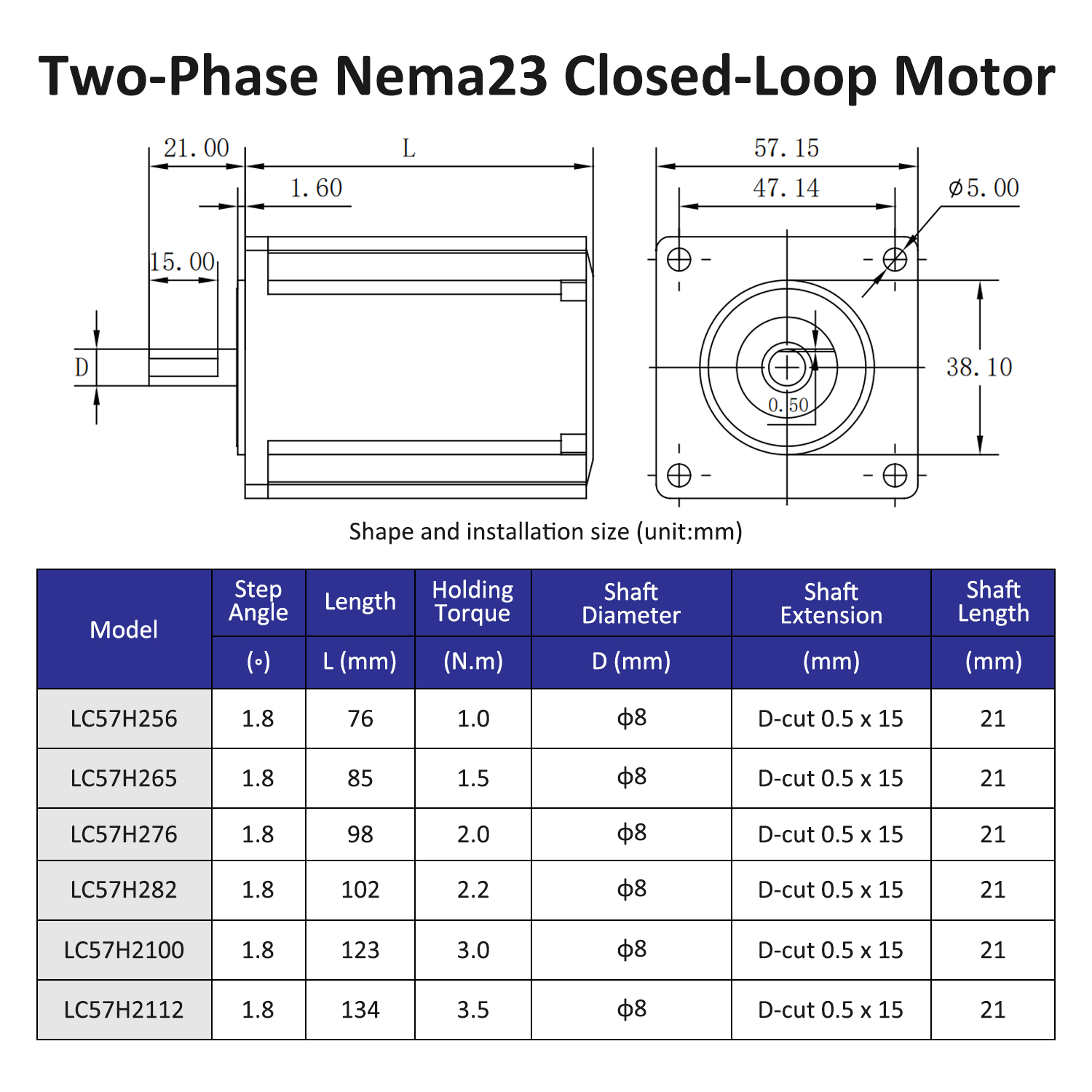 Lichuan Nema23 2.2Nm 3Nm 3.5Nm - огляд і ціна Nema 23 Closed Loop Stepper Motor Driver Kit