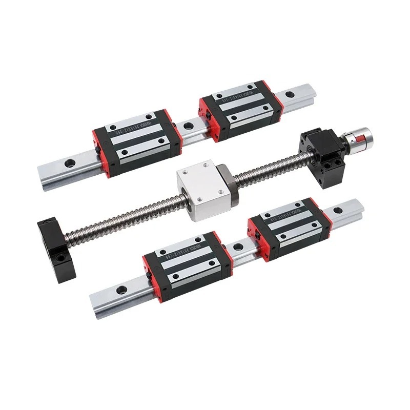 linear rails linear guides 2pc - огляд і ціна Hgr20 Linear Guide Rail Ballscrew Set