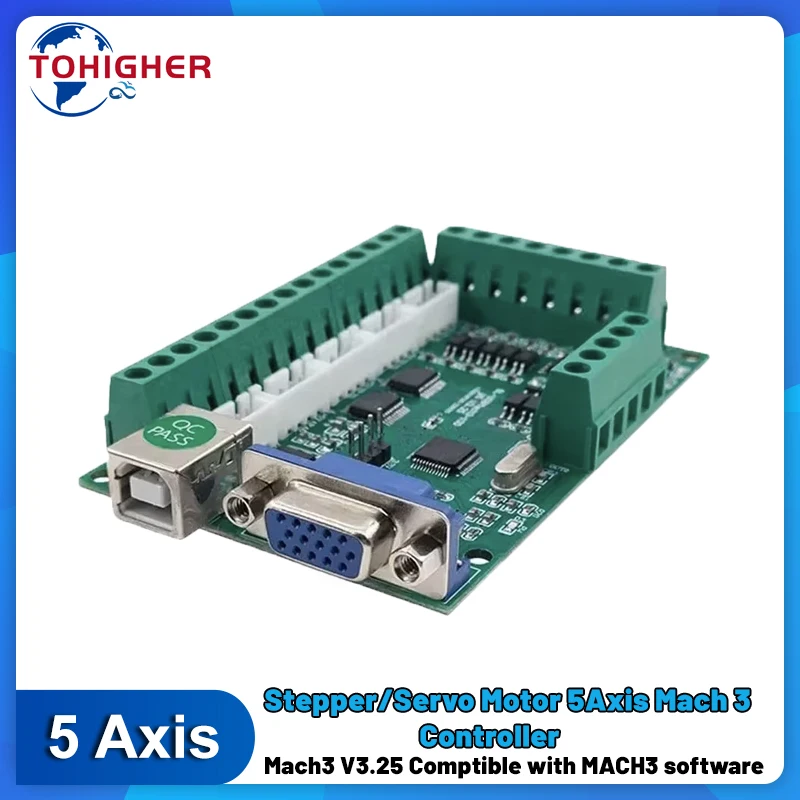 5 Axis Interface Board Mach3 B - огляд і ціна 5 Axis Cnc Breakout Board Interface Mach3