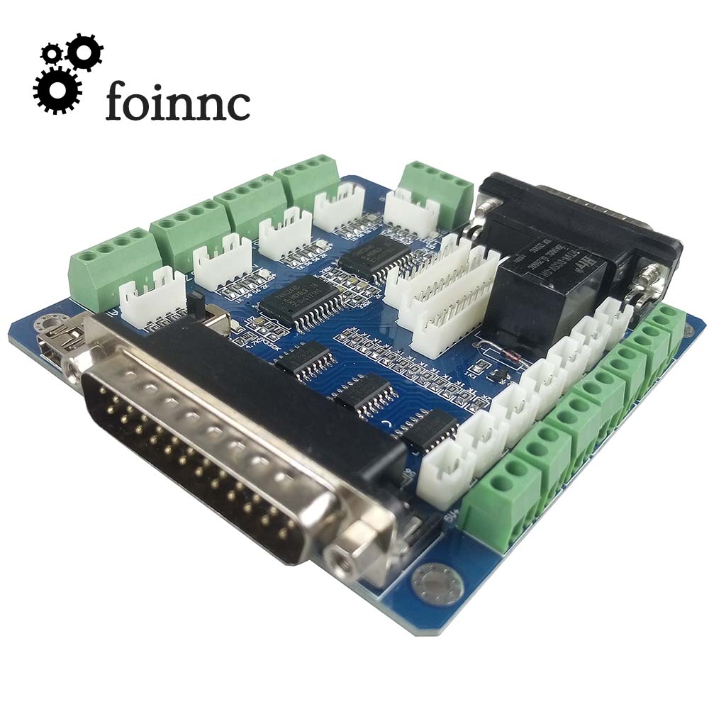 Mach3 5 Axis CNC Breakout Cont - огляд і ціна 5 Axis Cnc Breakout Board Interface Mach3