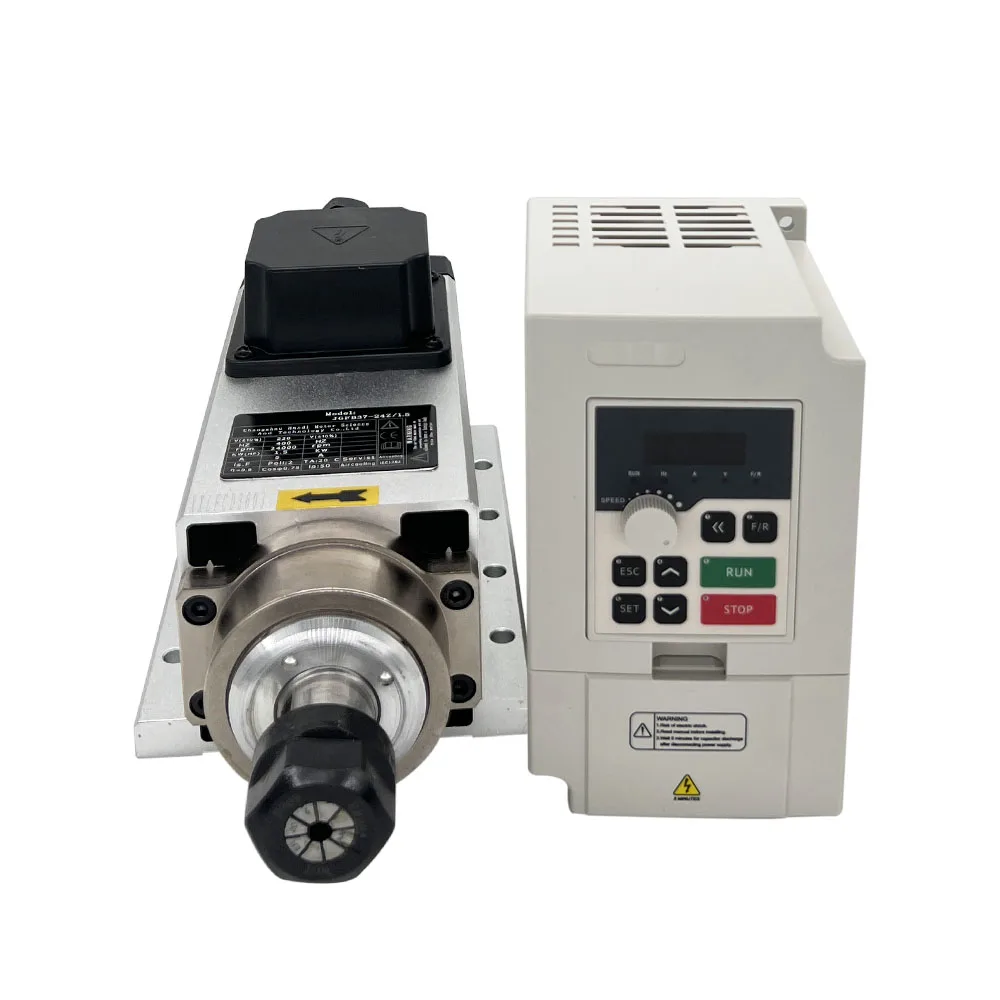 1.5KW ER11/ER20 110V/220V CNC  - огляд і ціна Air Cooled 1.5Kw Spindle Motor Inverter 110V