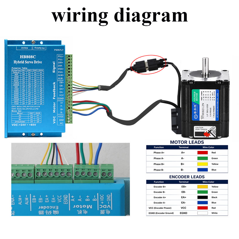 1.2N.m Nema23 Closed Loop Step - огляд і ціна Nema 23 Closed Loop Stepper Motor Driver Kit
