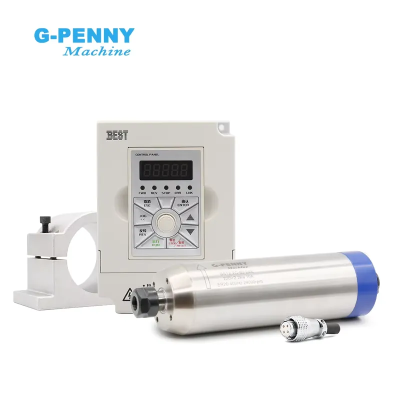 G-penny 2.2KW ER20 D80 Wood Wo - огляд і ціна 2.2Kw Water Cooled Spindle Kit Vfd