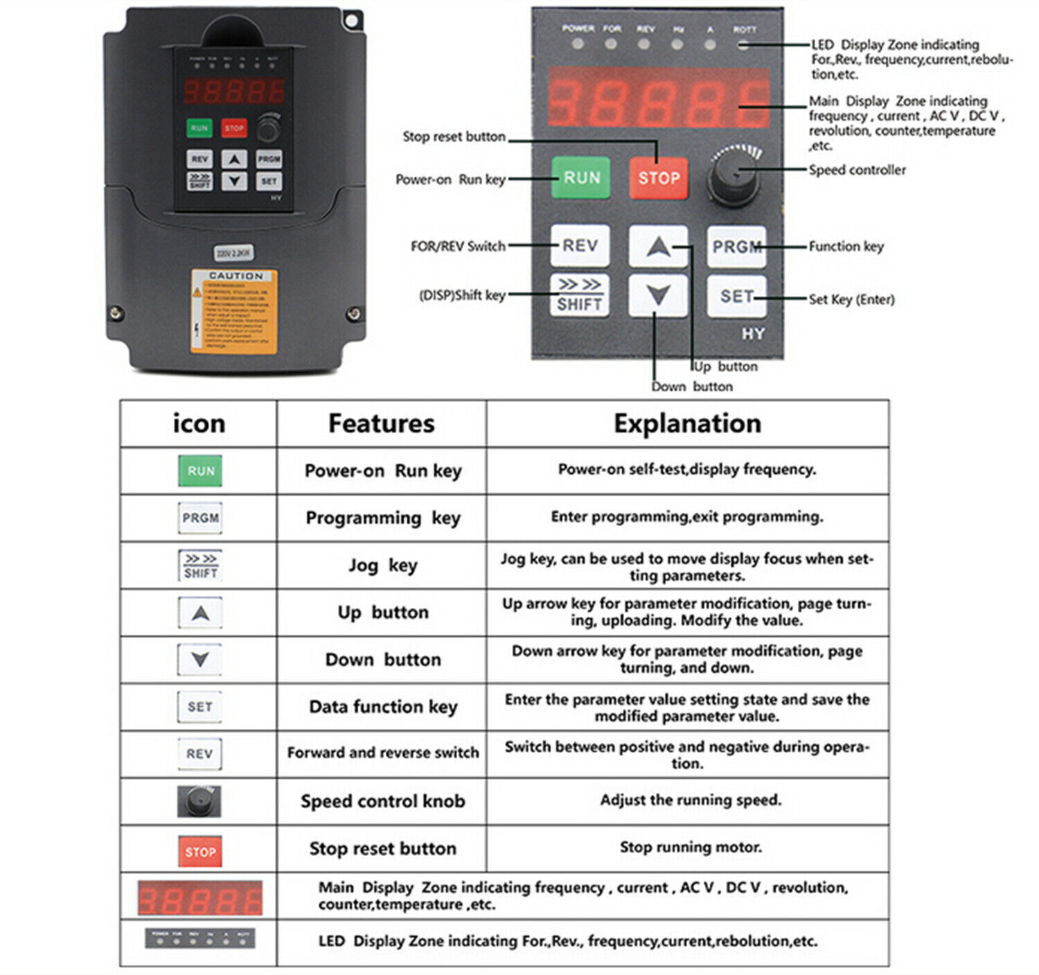 【EU/USA】2.2KW 220V 8A GDZ-80-2 - огляд і ціна 2.2Kw Water Cooled Spindle Kit Vfd