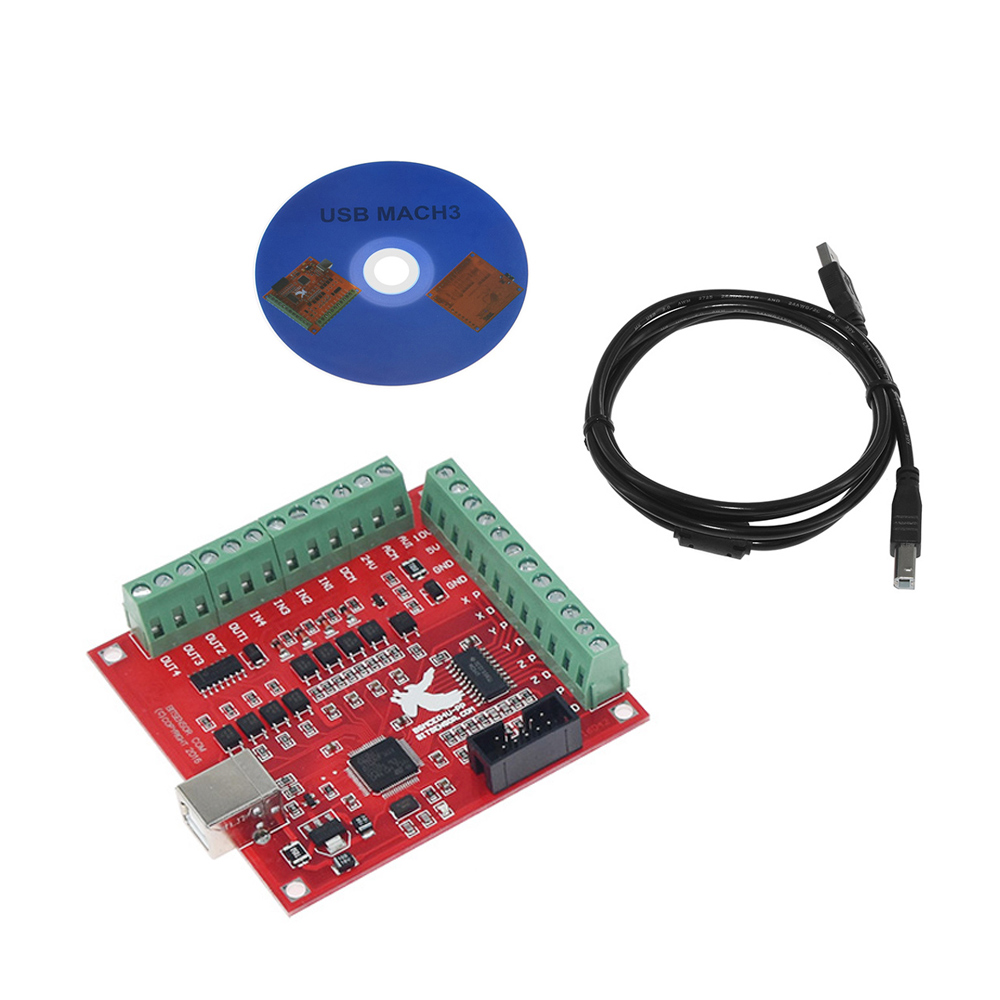 Breakout Board CNC USB MACH3 4 - огляд і ціна Mach3 Usb Cnc Controller 4 Axis 100Khz