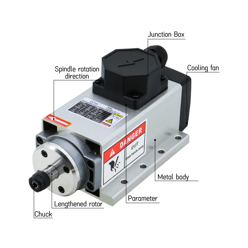 CNC Milling Machine Spindle Mo - огляд і ціна Er20 Collet Chuck Spindle Motor 220V
