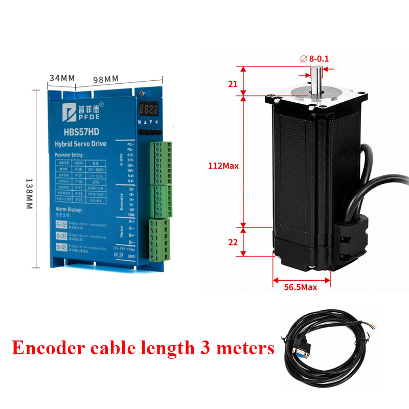 Nema23 Closed Loop Stepper Mot - огляд і ціна Nema 23 Closed Loop Stepper Motor Driver Kit