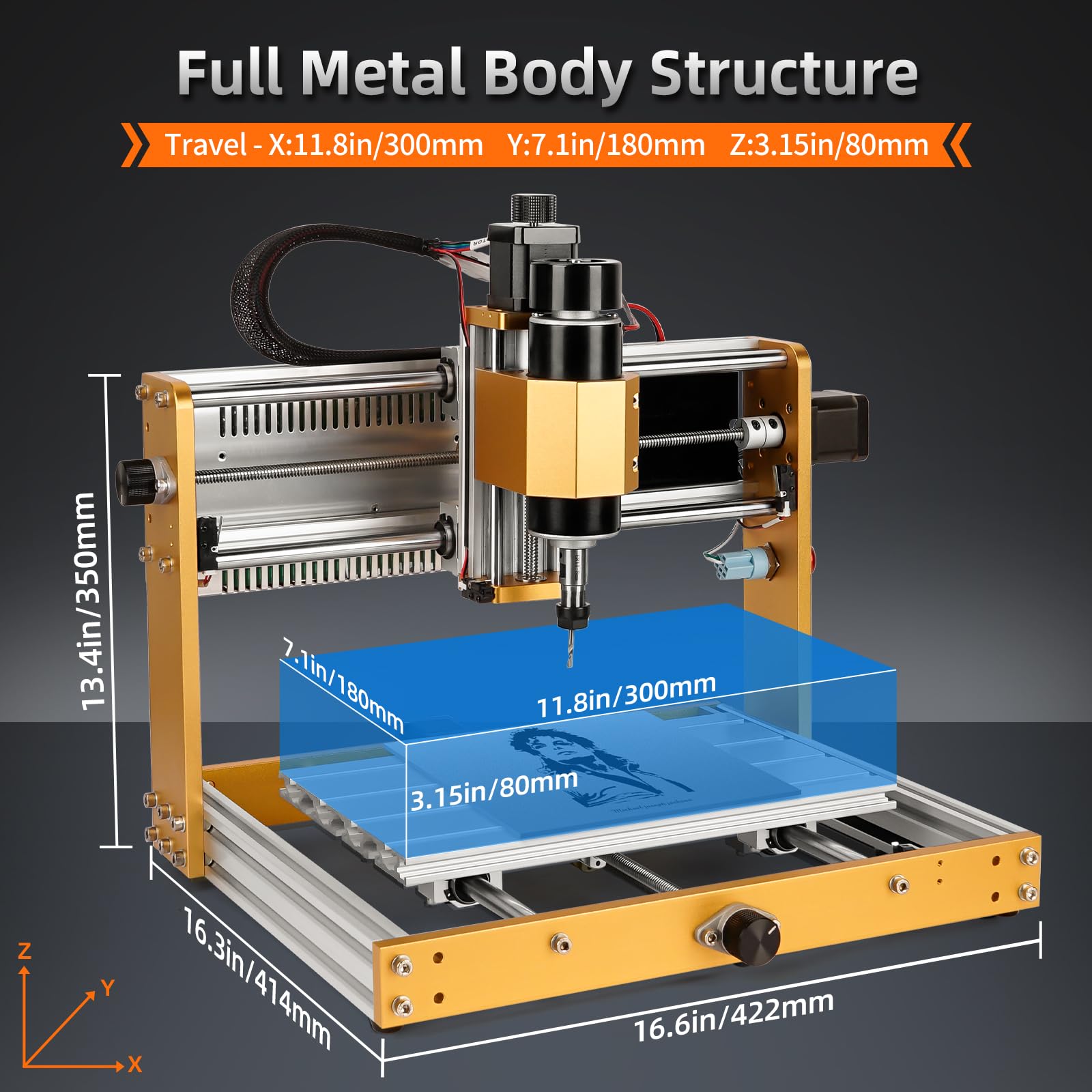LUNYEE CNC 3018 PRO Wood Engra - огляд і ціна Cnc 3018 Pro Max Metal