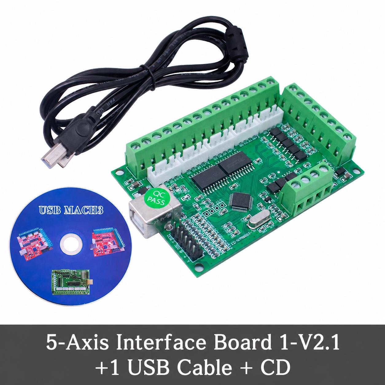 CNC MACH3 5 Axis Driver Board  - огляд і ціна 5 Axis Cnc Breakout Board Interface Mach3